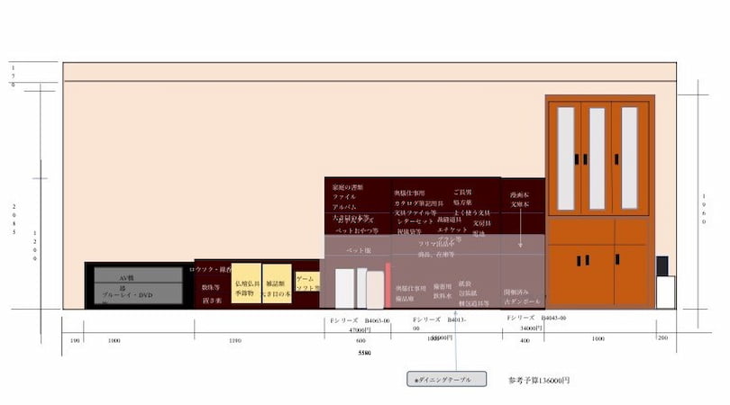 カウンセリング前の間取り